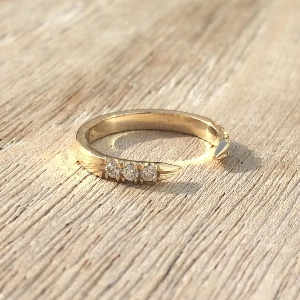 On Pointe Pinky Diamond Ring
