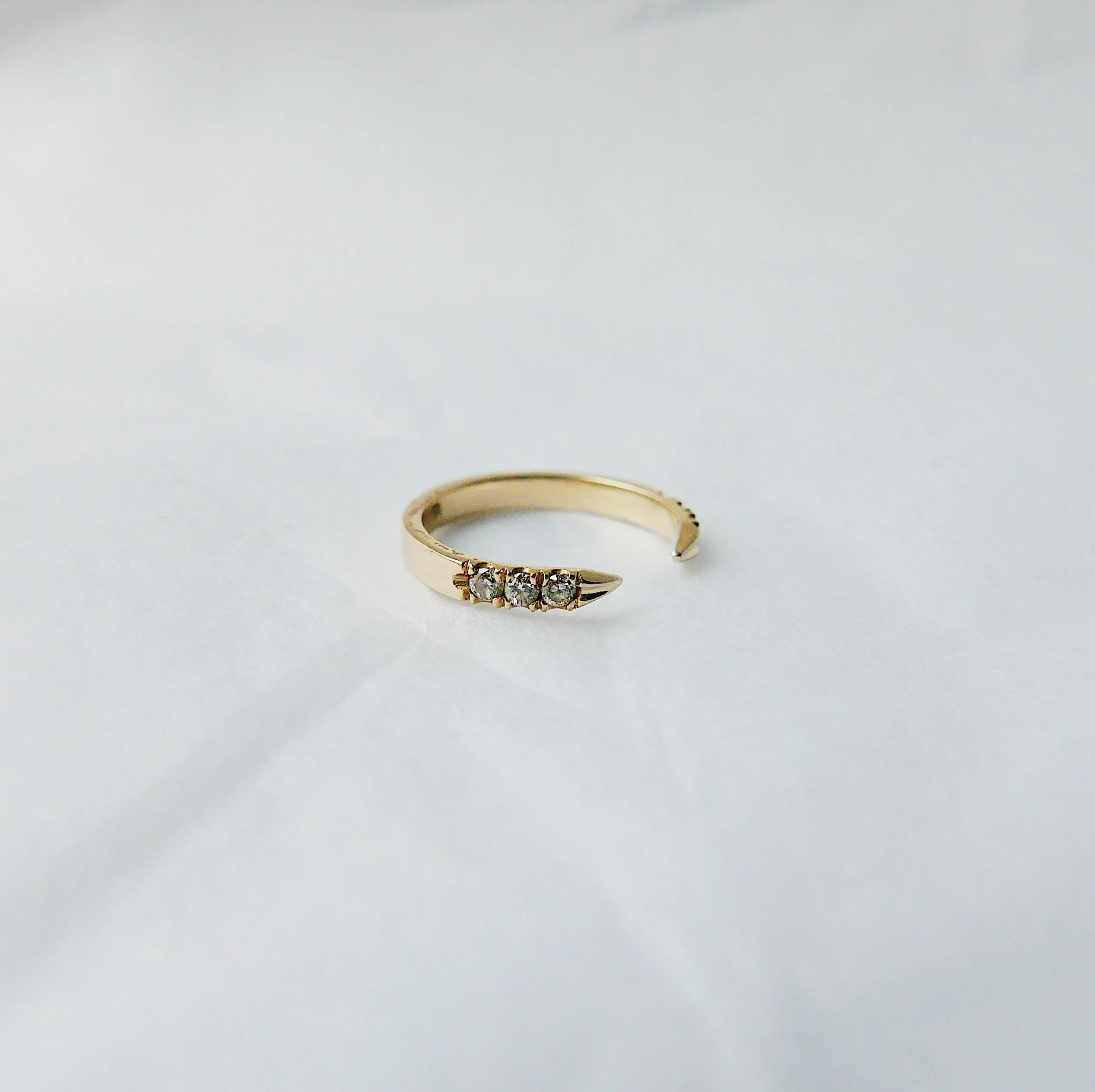 On Pointe Pinky Diamond Ring