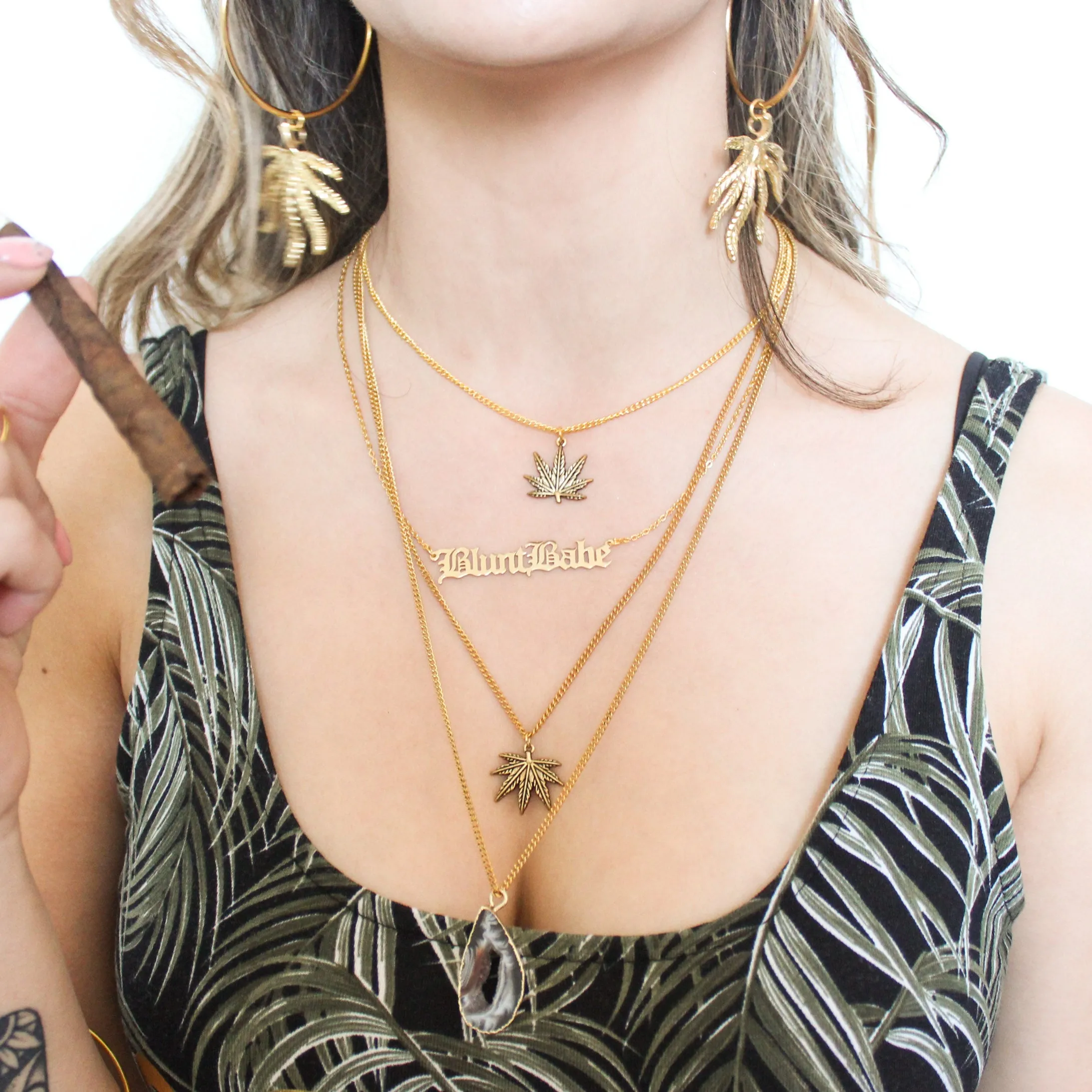 One Hit Wonder Charm Necklace - Gold