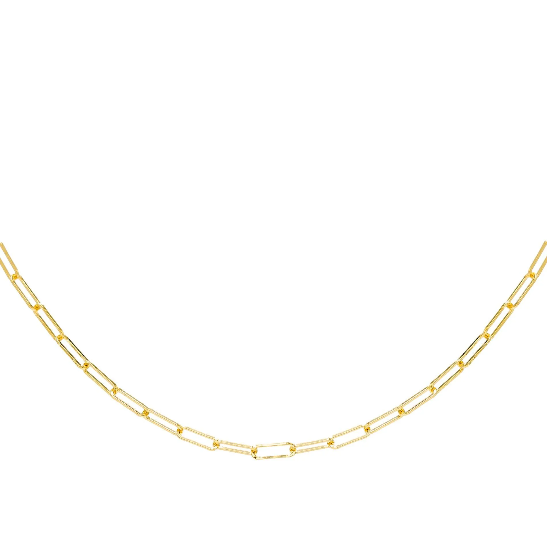 Open Link Necklace 14K