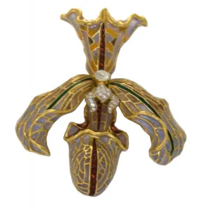 Orchid Brooch