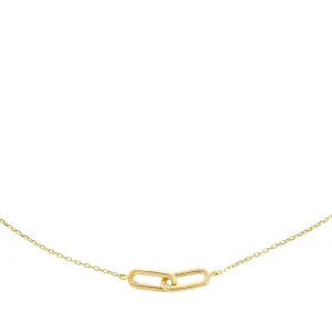 Oval Link Chain Necklace 14K
