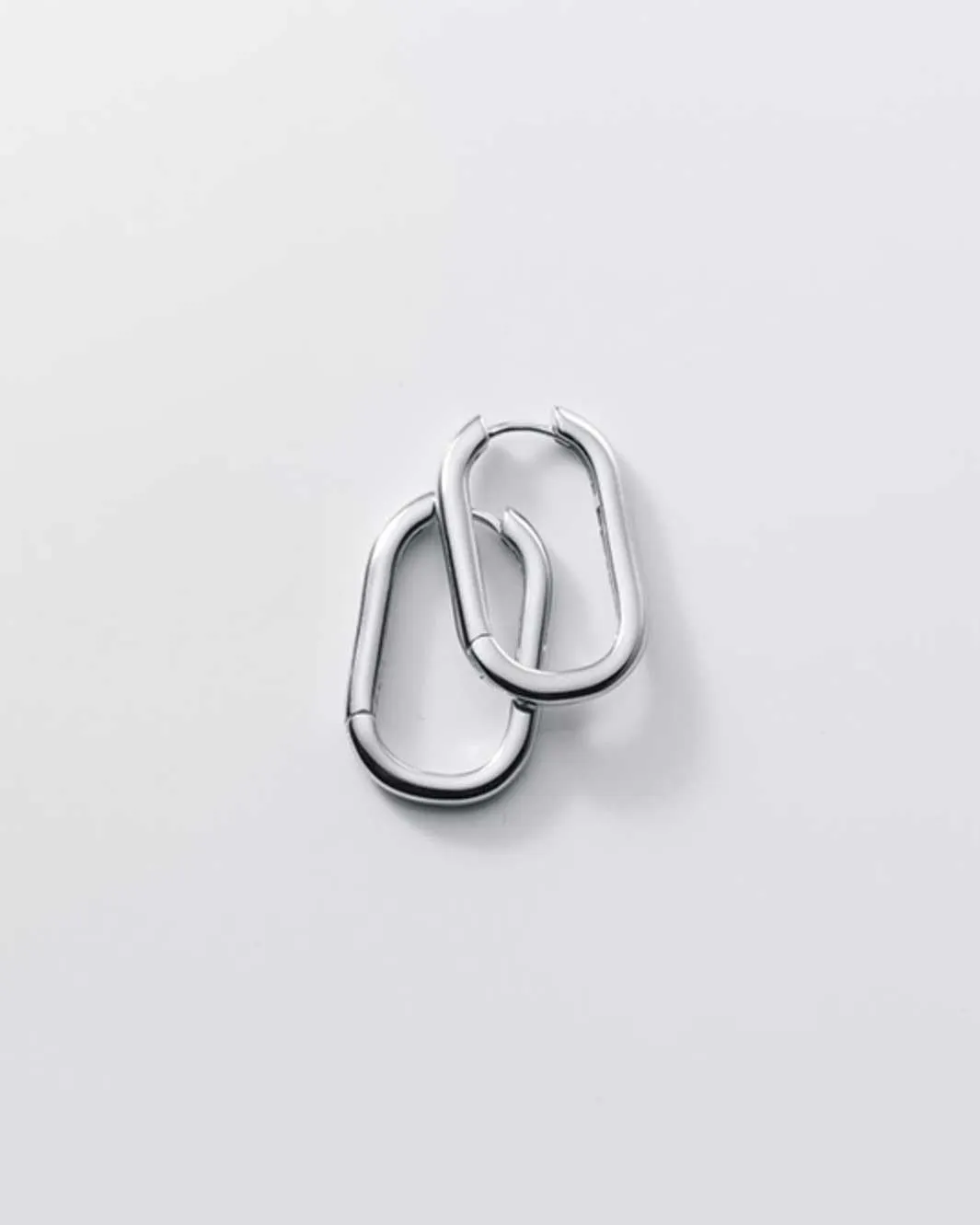 Oval Statement Hoop Earrings