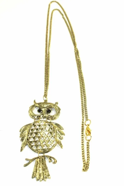 Owl Necklaces.