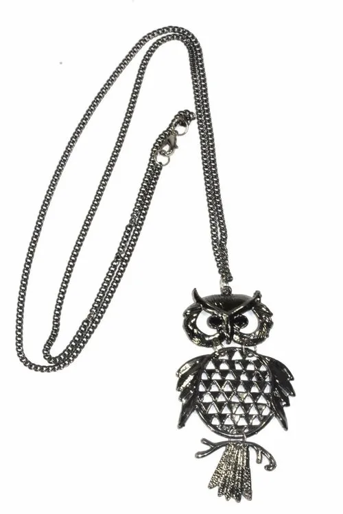 Owl Necklaces.