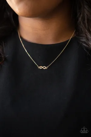 Paparazzi - Always A Winner - Gold Infinity Necklace