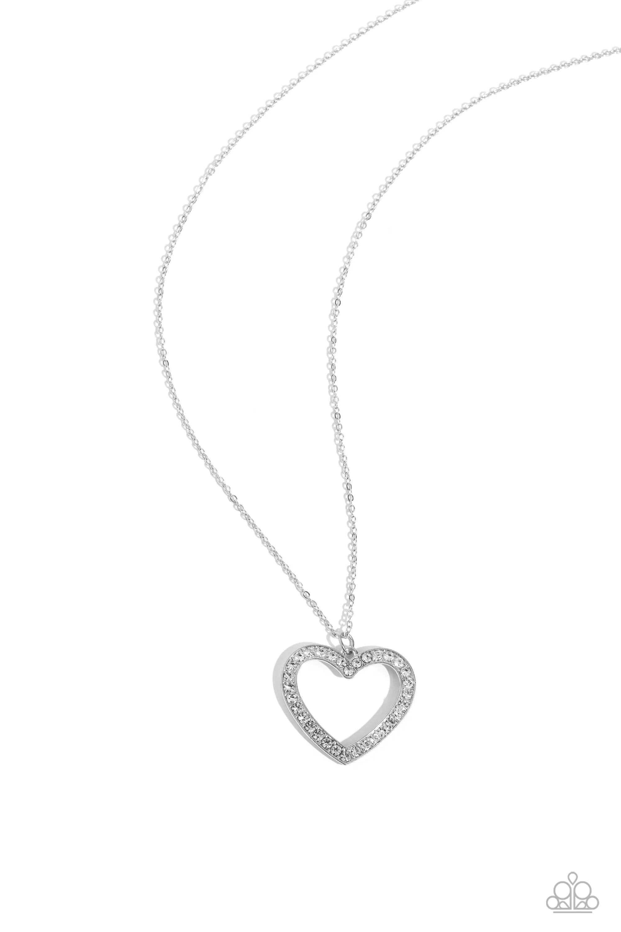 Paparazzi - Dainty Darling - White Necklace