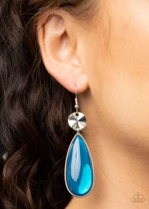 Paparazzi Jaw-Dropping Drama Earrings Blue