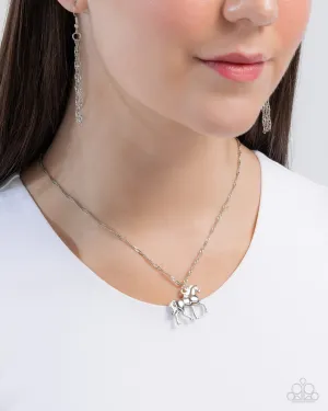 Paparazzi Stallion Statement - Silver Necklace