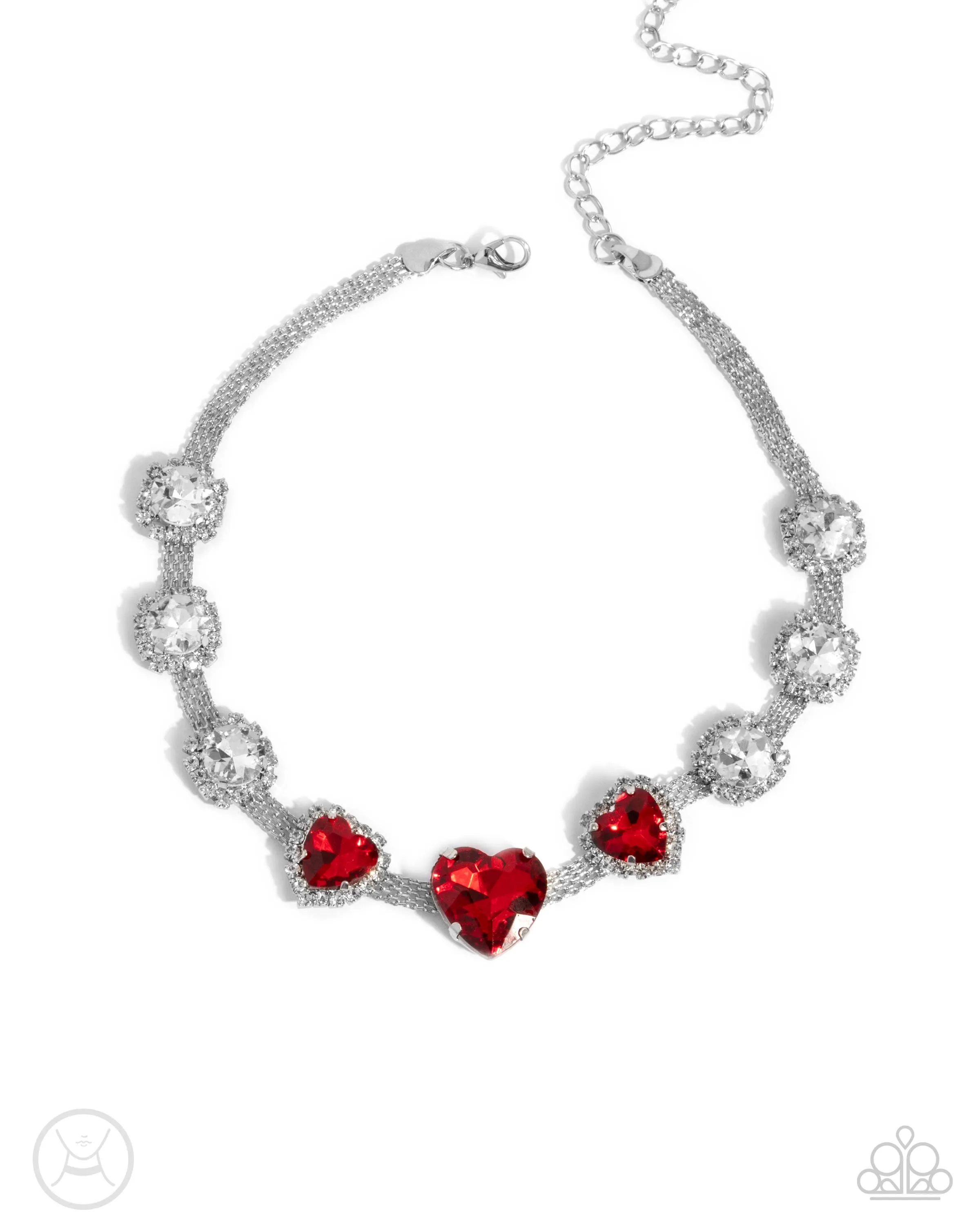 Paparazzi Valentines Vibe Necklace Red