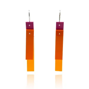 Papaya Tile Earrings