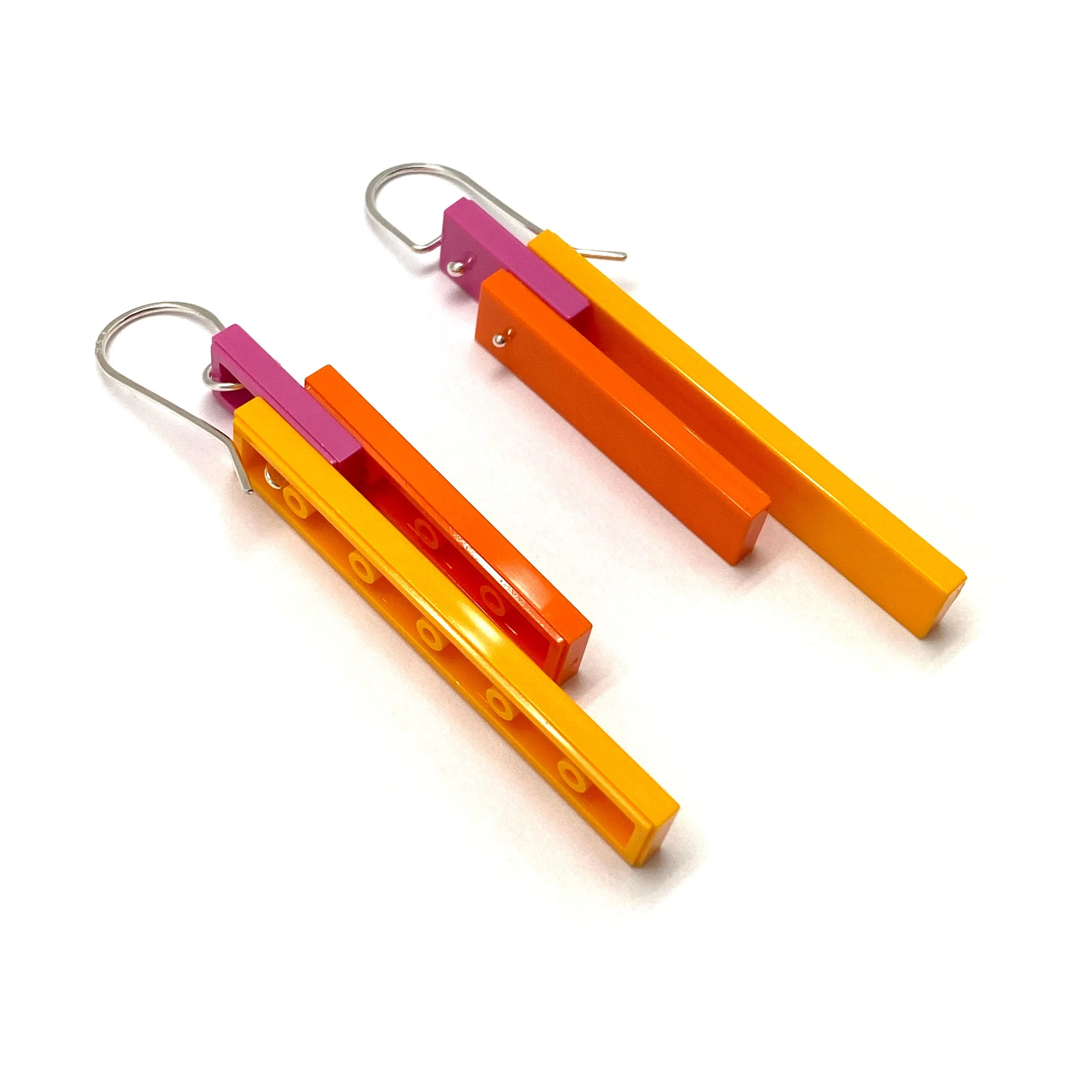Papaya Tile Earrings