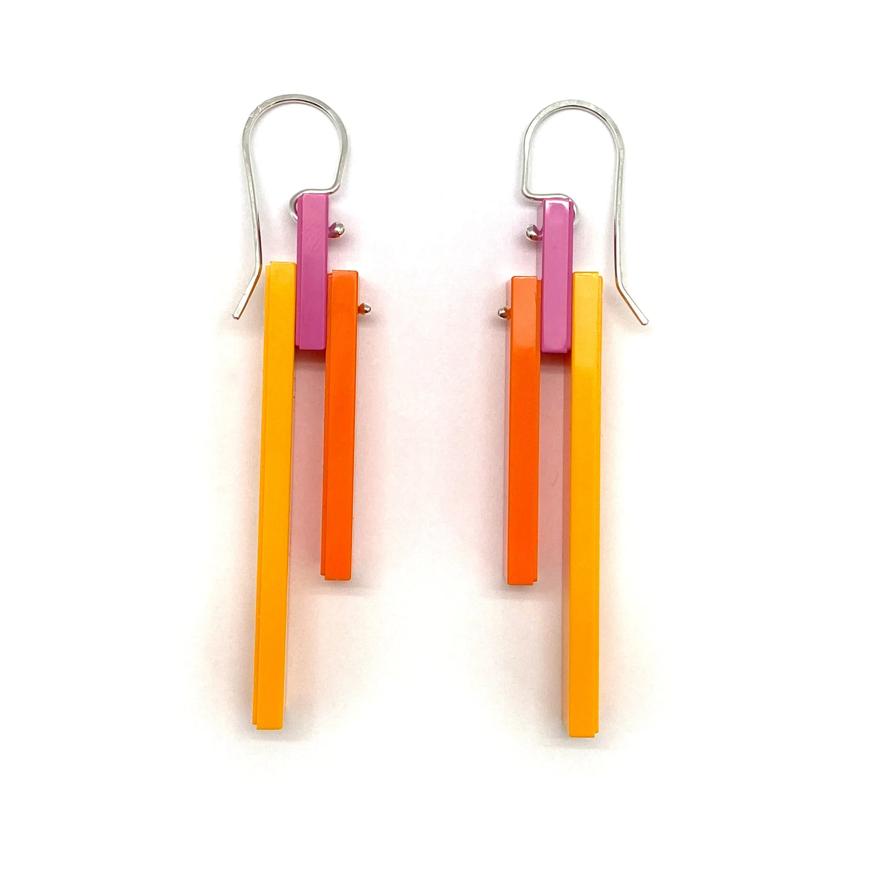 Papaya Tile Earrings