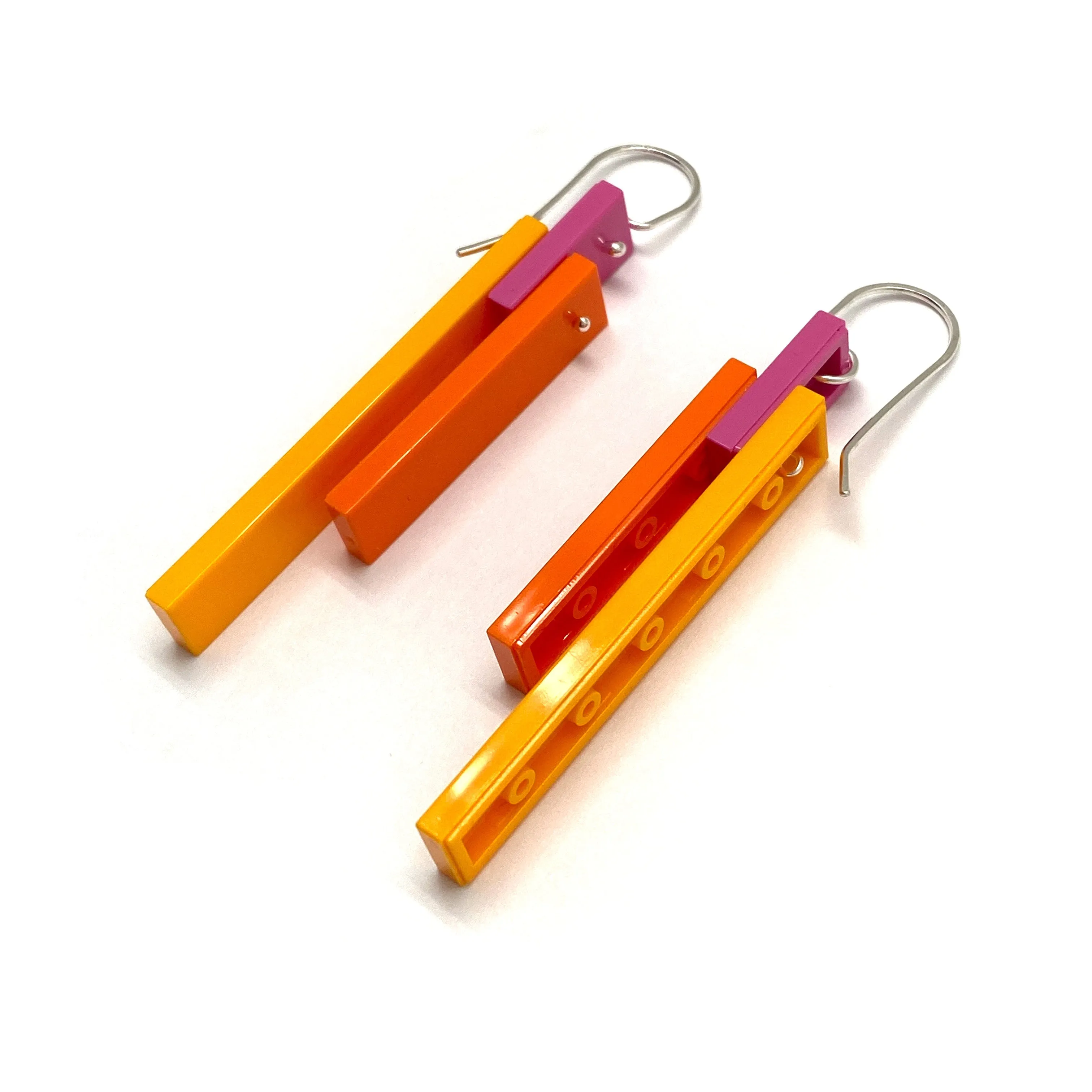 Papaya Tile Earrings