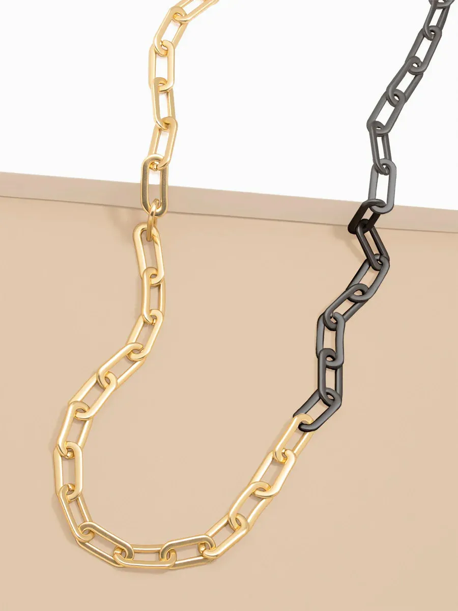Paperclip Cable Link Necklaces