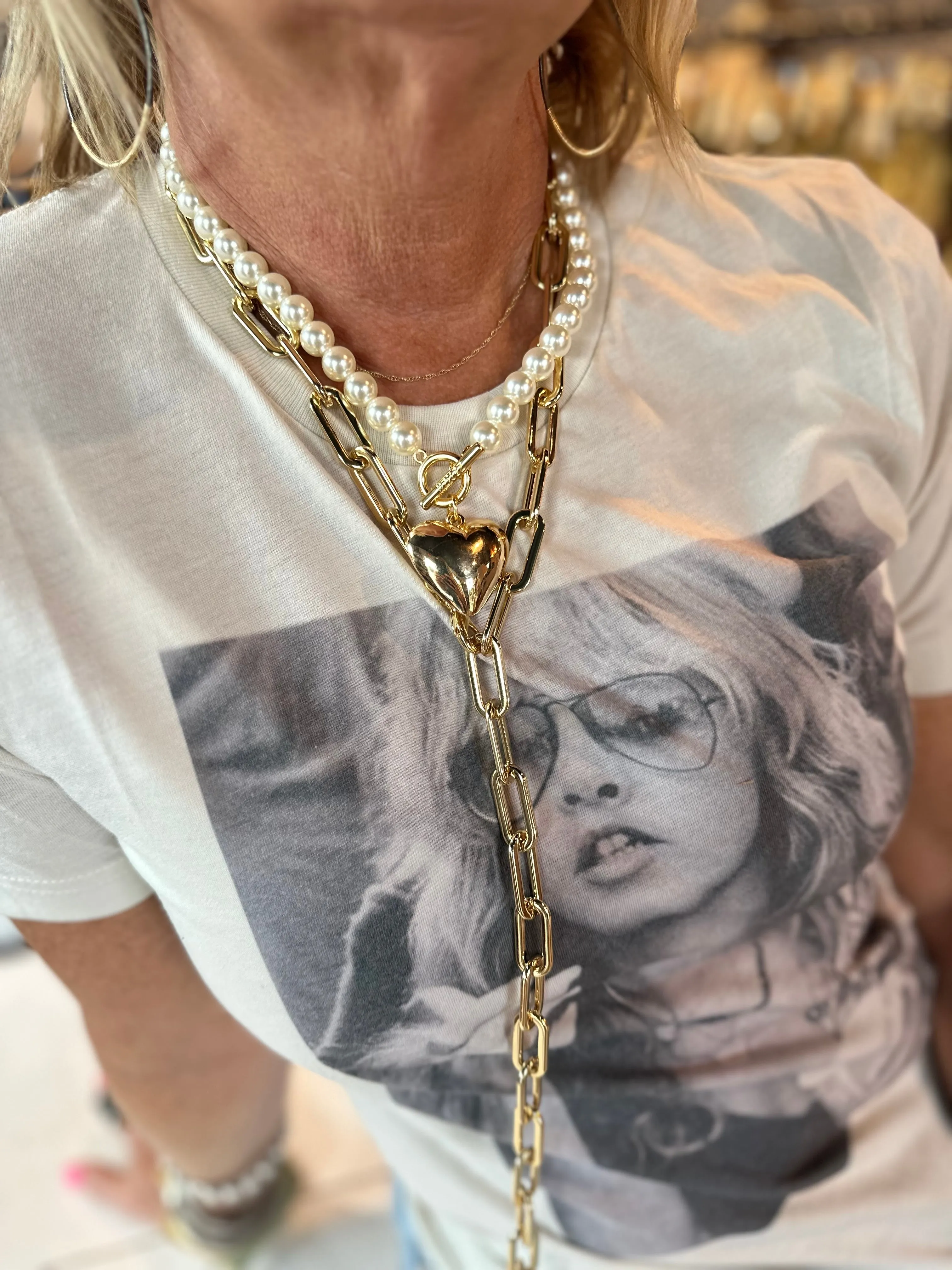 Paperclip Cable Link Necklaces