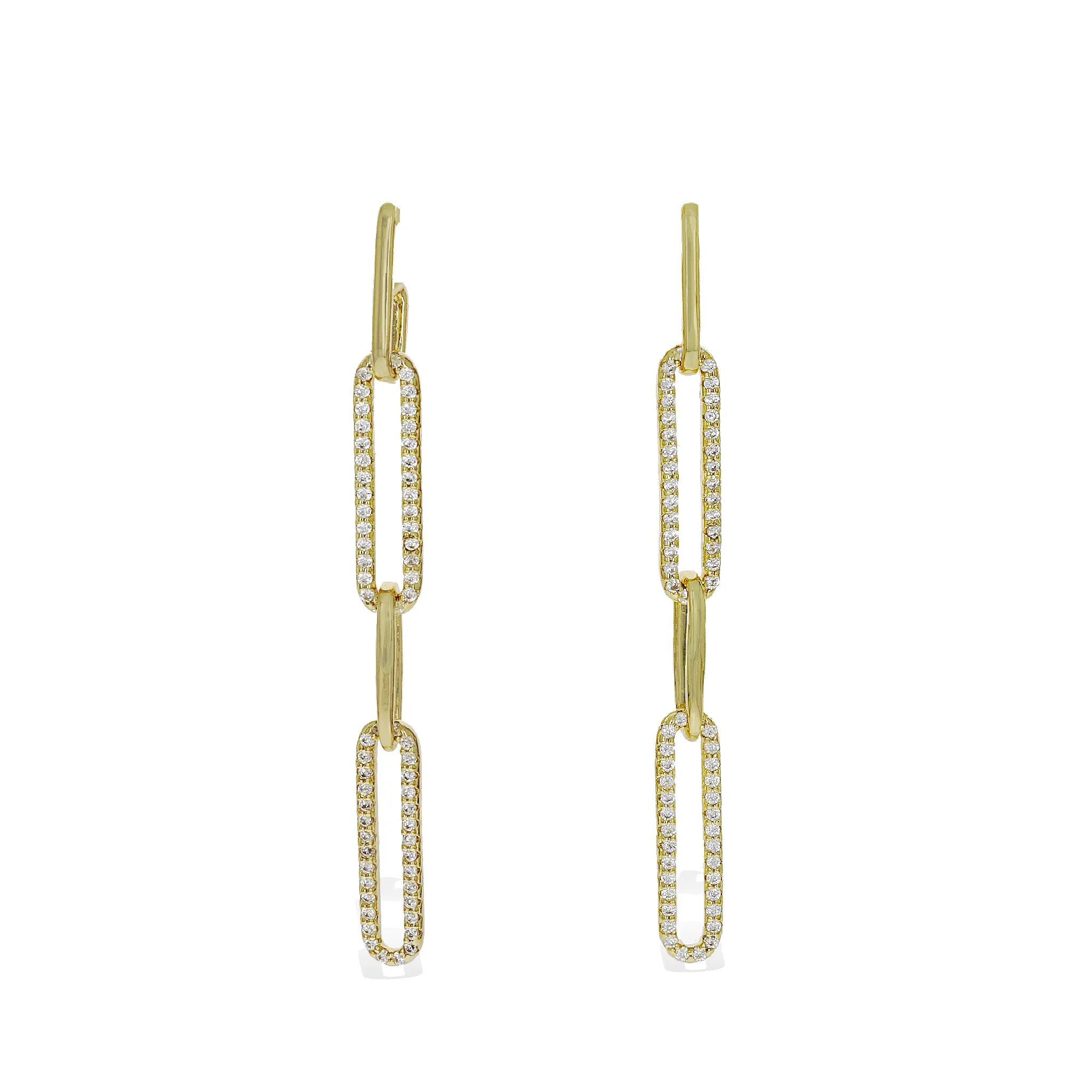 Paperclip Chain Drop Earrings