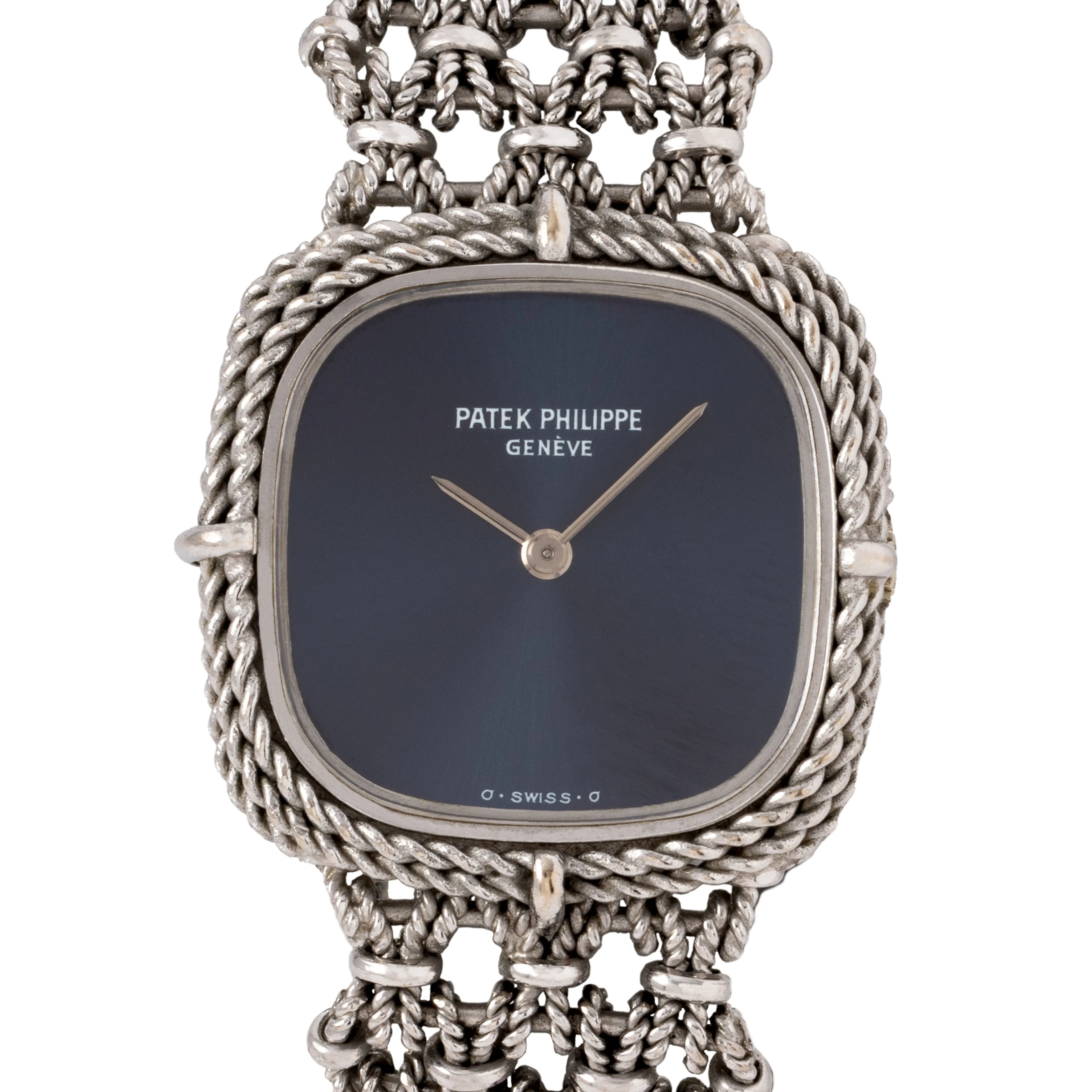 PATEK PHILIPPE 18 KARAT WHITE GOLD ELLIPSE WATCH