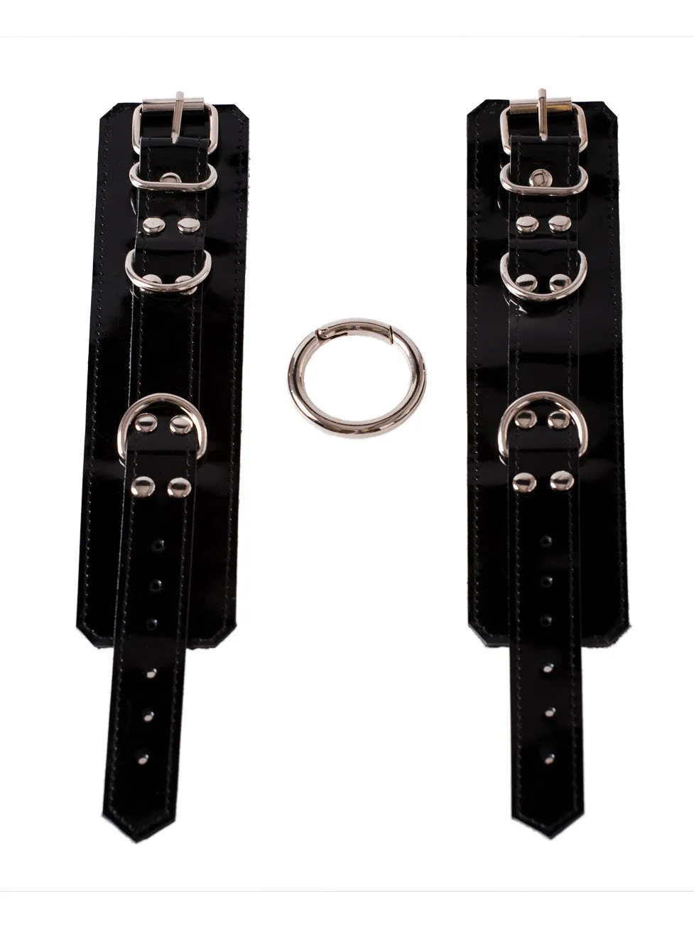 Patent Leather Wrist Cuffs