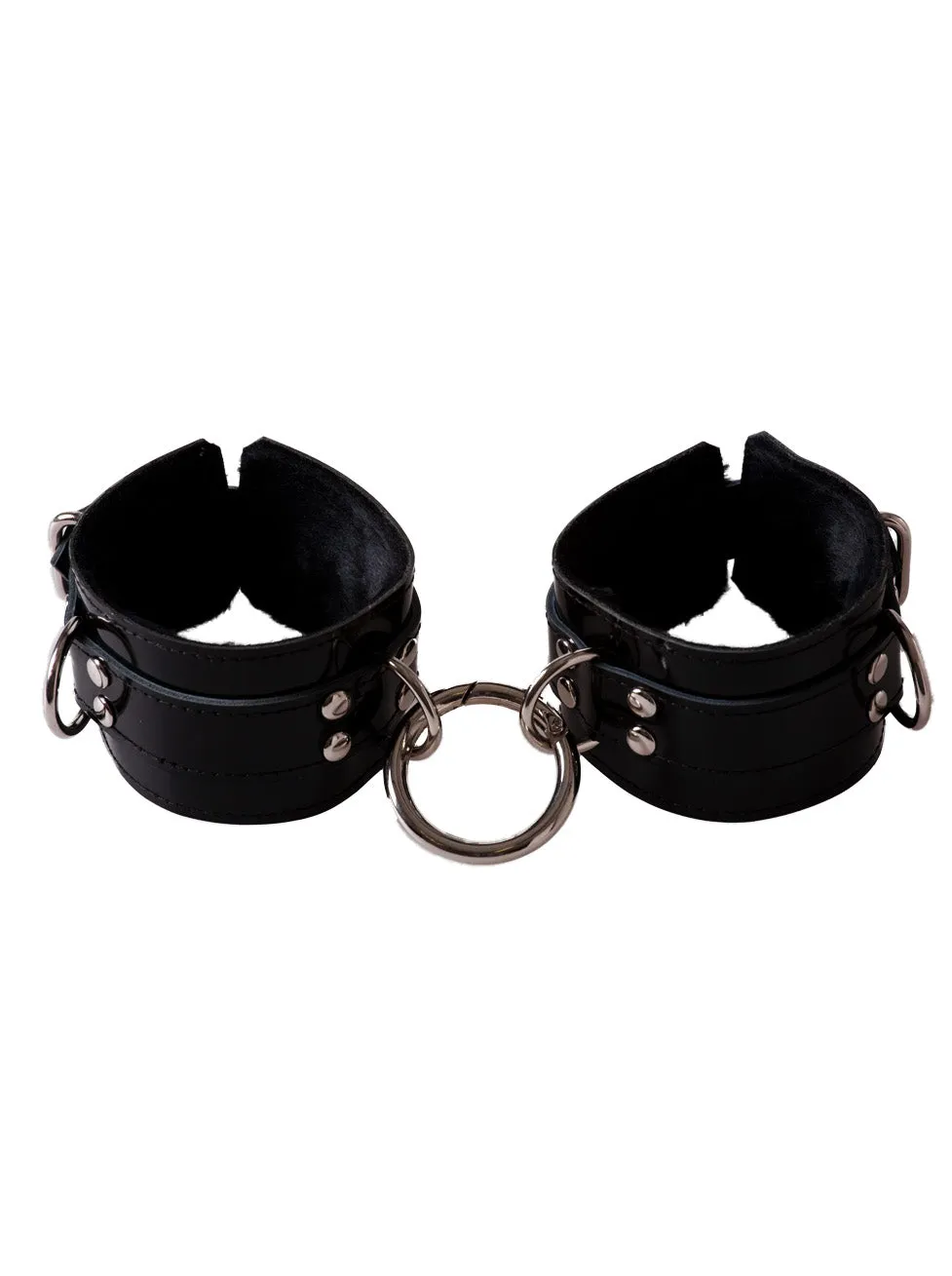 Patent Leather Wrist Cuffs