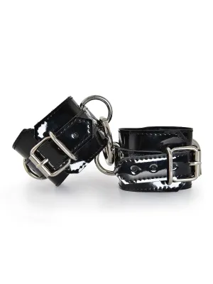 Patent Leather Wrist Cuffs