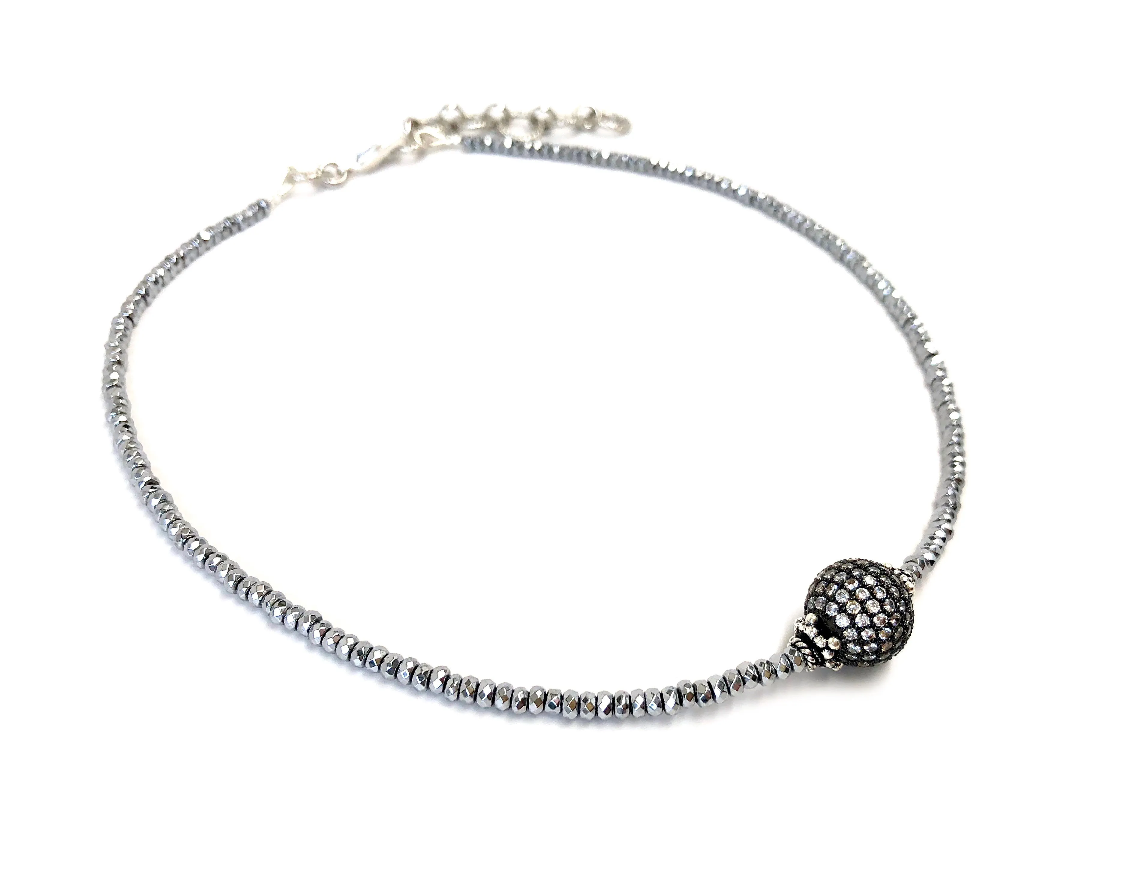 Pave Ball Collar Necklace Collection