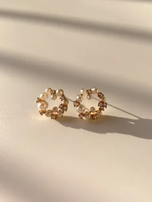 Pearl Flower Earring