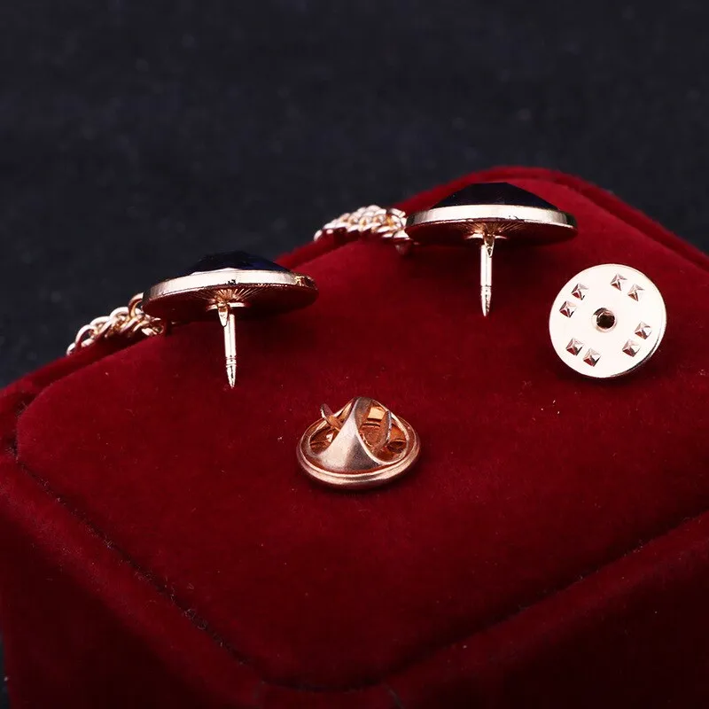 PEARL RHINESTONE MEN WOMEN JEWELRY PINS BROOCHES SHIRT BLOUSE TASSEL LAPEL PINS COLLAR NEEDLE METAL CHAIN BROOCHES ACCESSORIES