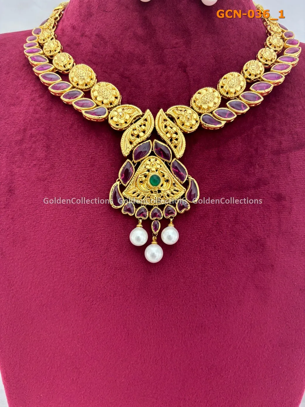 Pearl Set : Trendy Colorful Necklaces GCN-036
