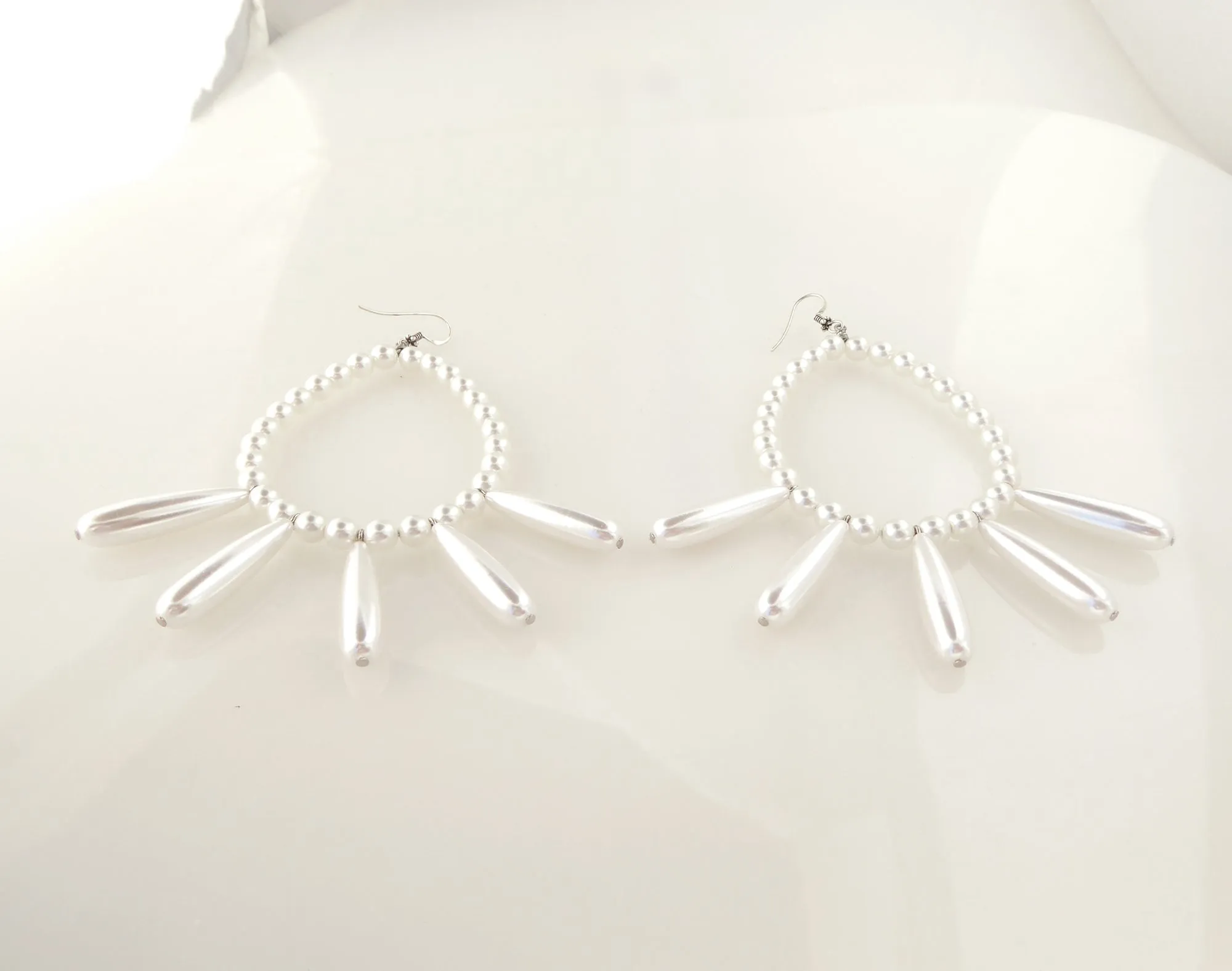 Pearl teardrop earrings