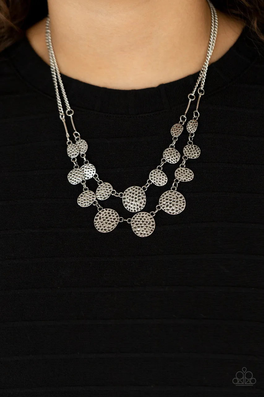 Pebble Me Pretty Silver Paparazzi Necklace