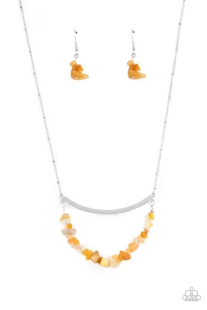 Pebble Prana Yellow Paparazzi Necklace