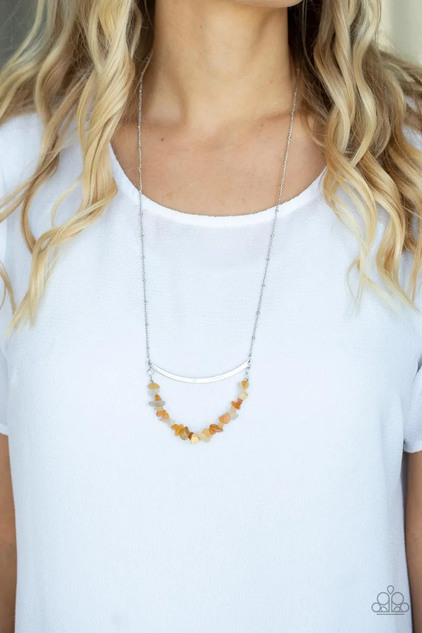 Pebble Prana Yellow Paparazzi Necklace