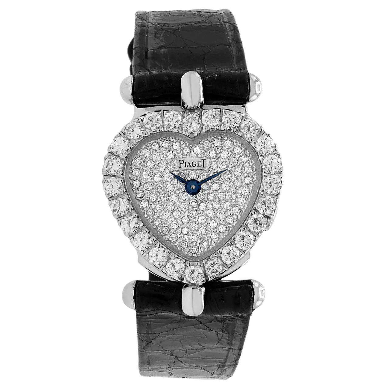 Piaget 18K White Gold Diamond Heart Quartz Watch