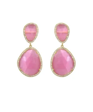 Pink Drop Earrings