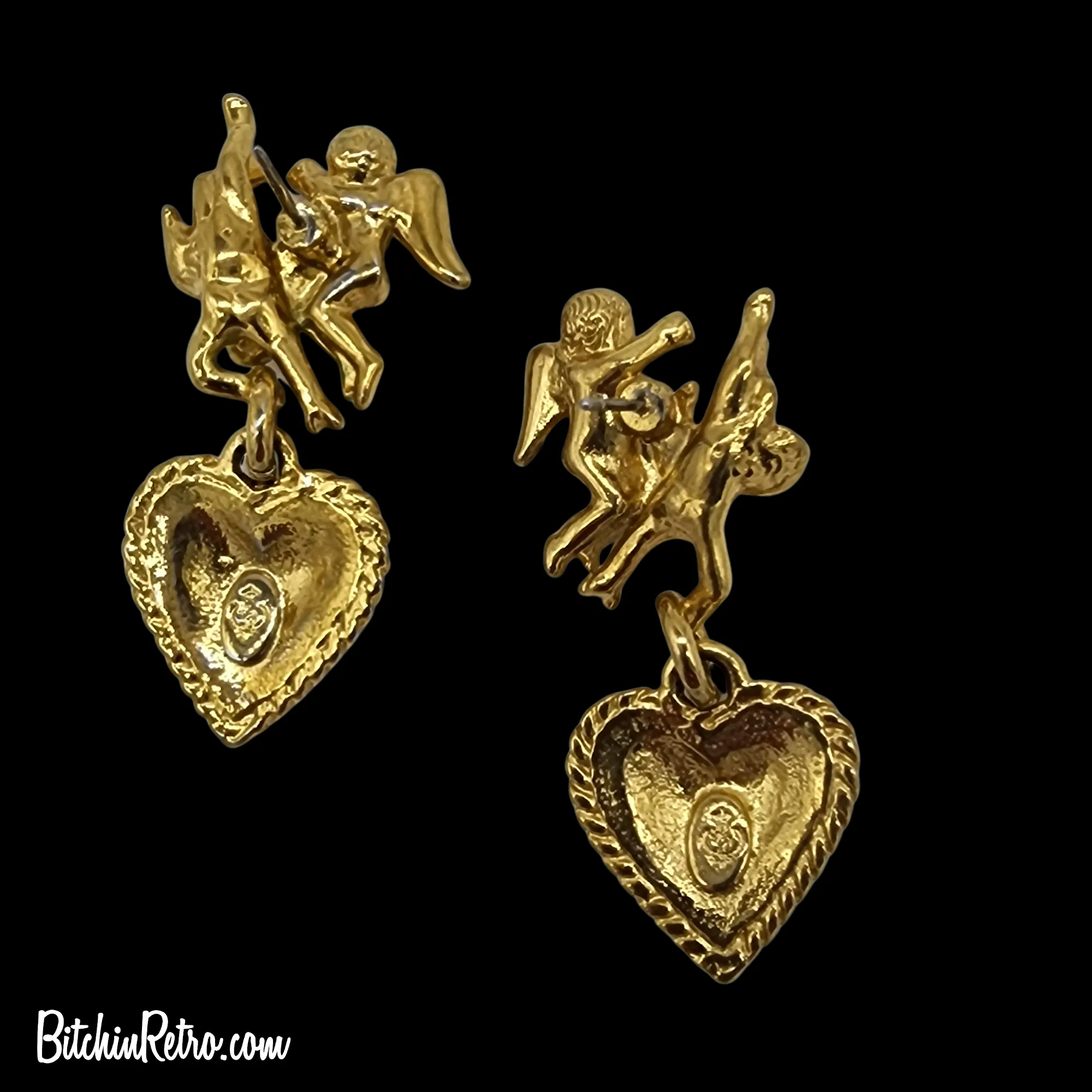 Premier Designs Cupid Cherub Brooch/Pendant and Earring Set