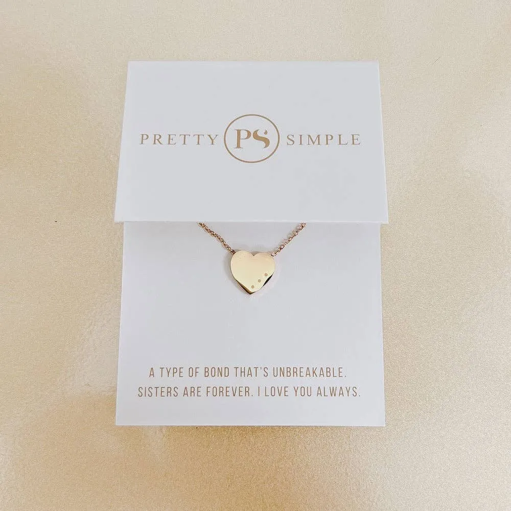 Pretty Simple - Sweet Heart Gift Necklace - WATERPROOF
