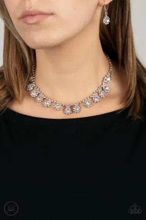 Princess Prominence - Multi - Iridescent Rhinestone Paparazzi Choker Necklace