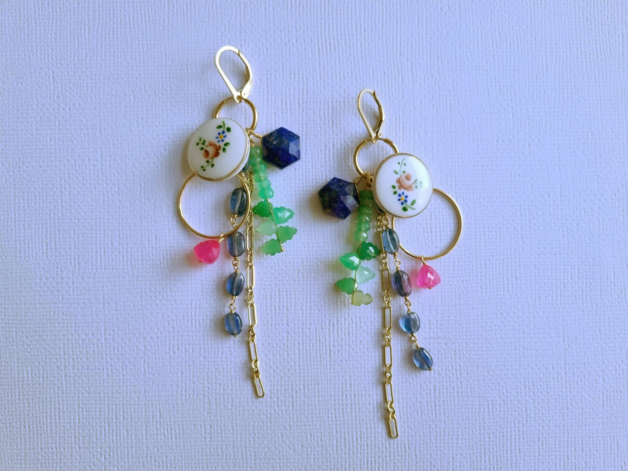 psychedelic sunset earrings