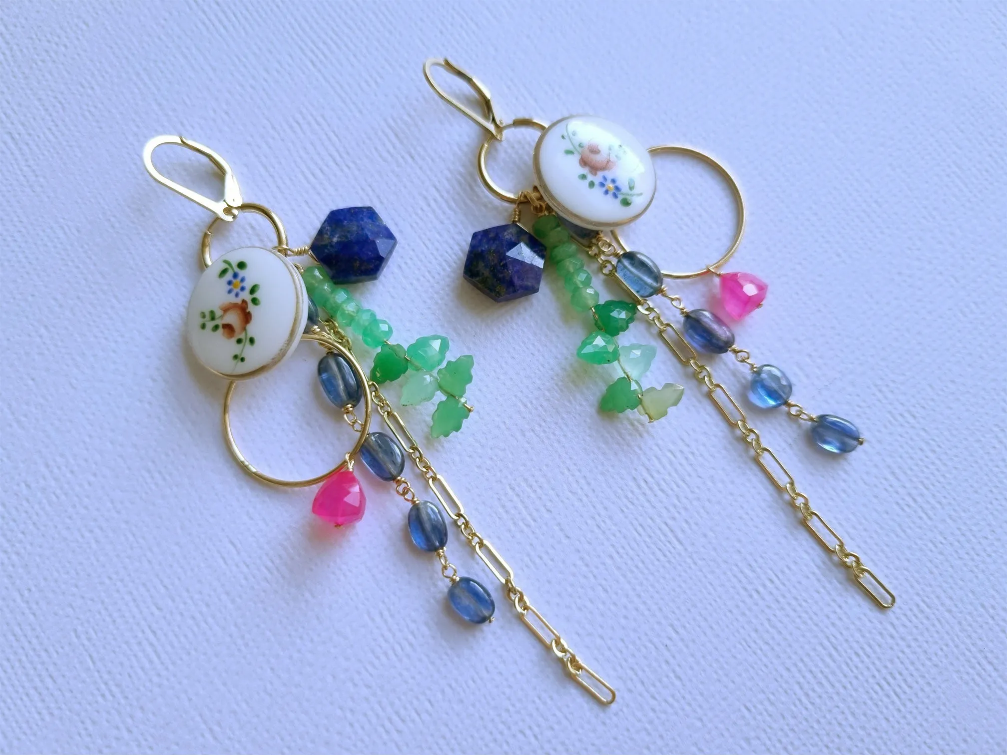 psychedelic sunset earrings