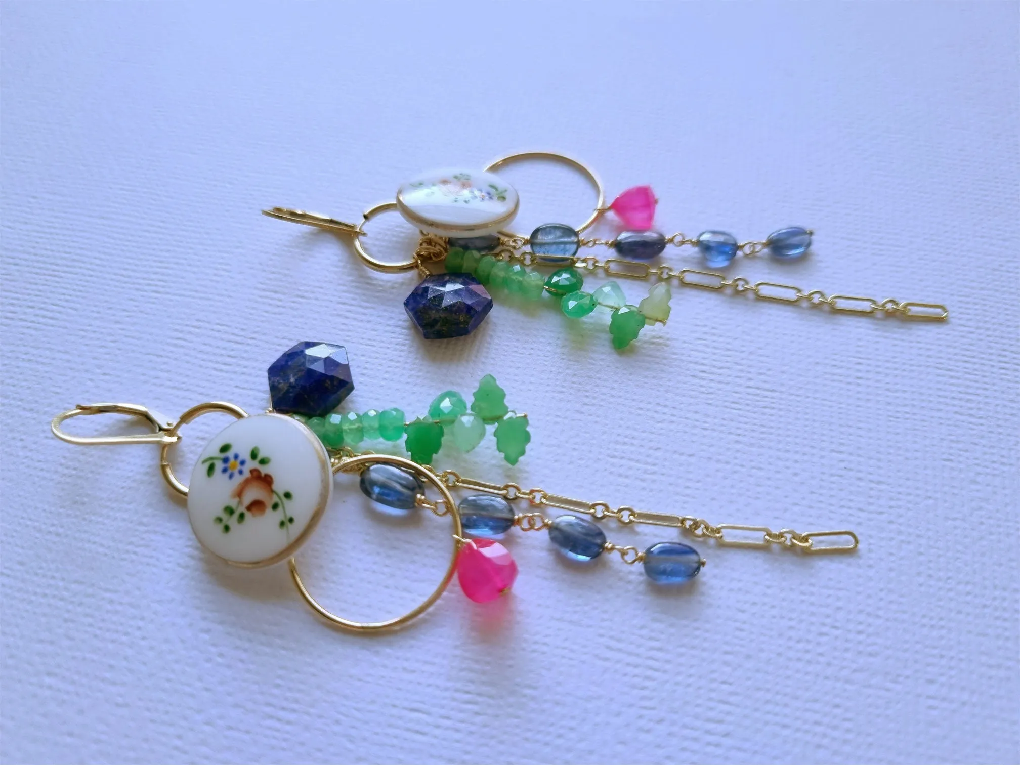 psychedelic sunset earrings