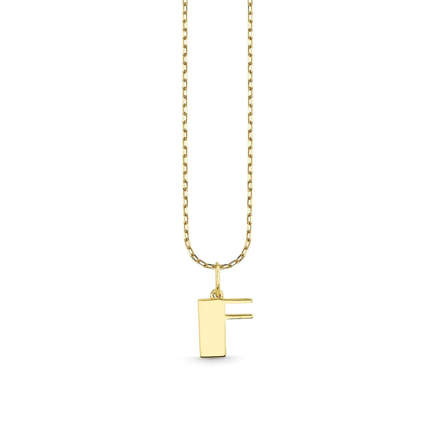 Pure Gold Small Initial Necklace