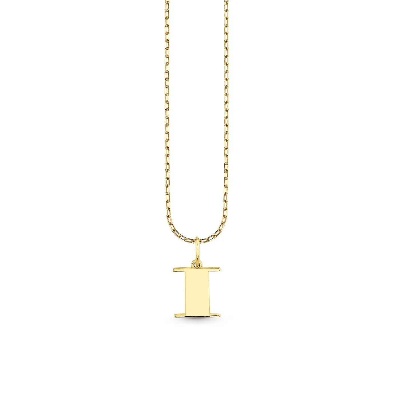 Pure Gold Small Initial Necklace