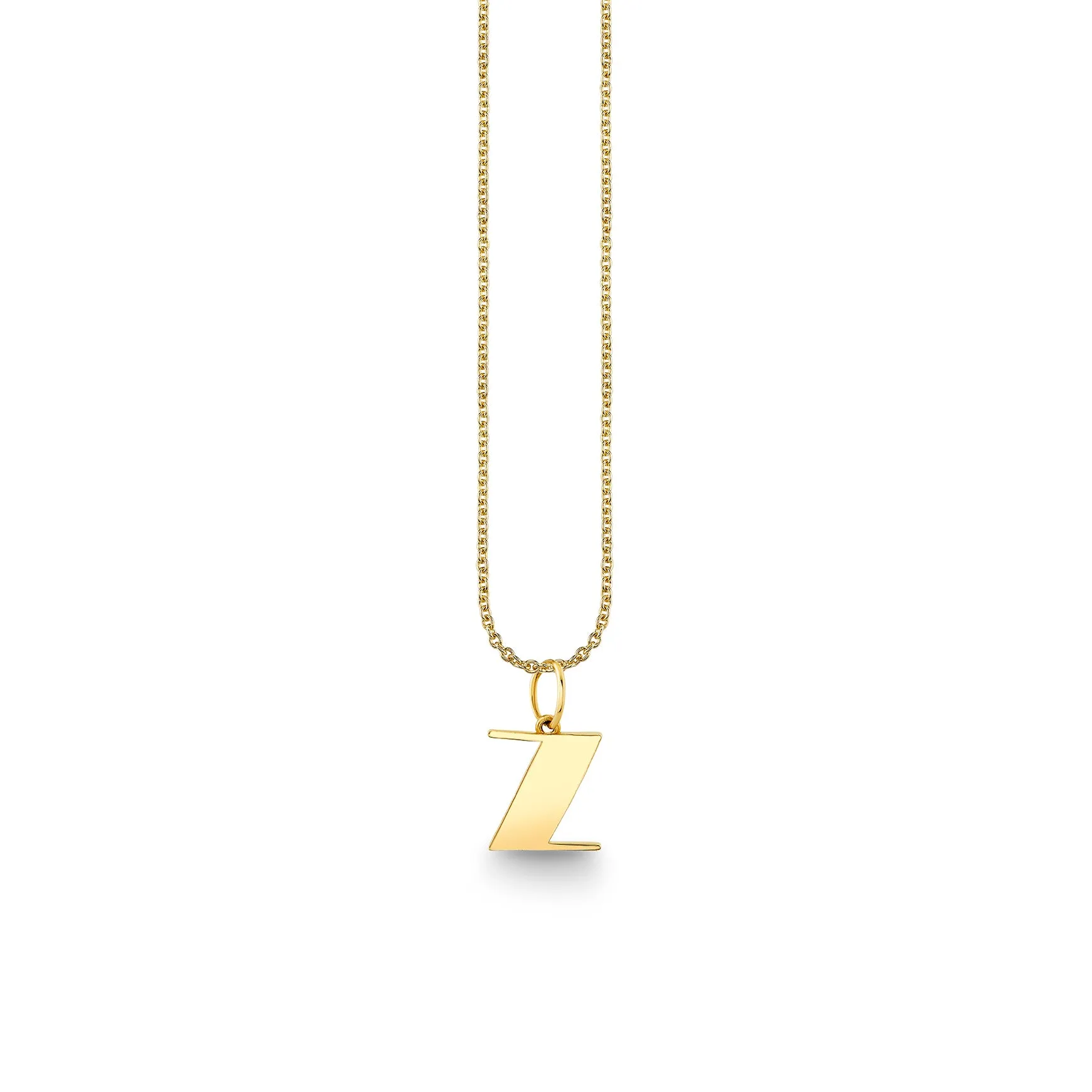 Pure Gold Small Initial Necklace