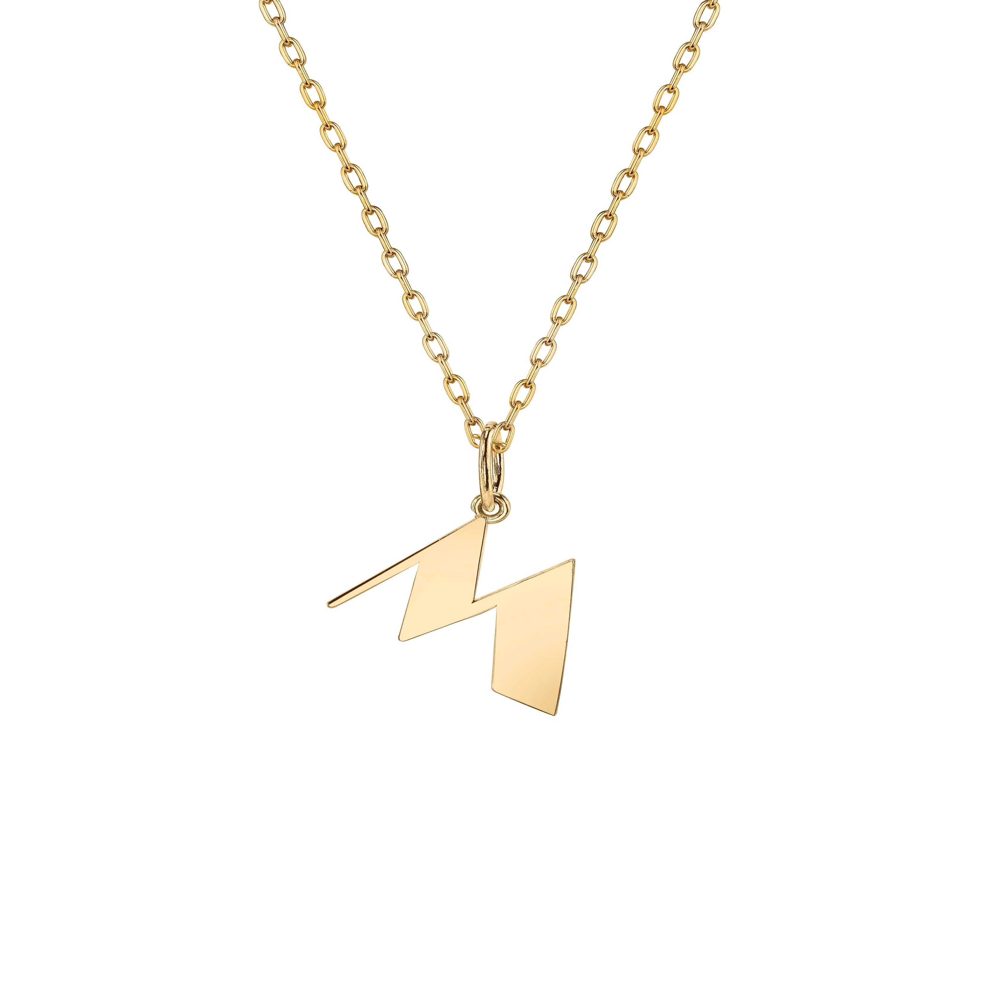 Pure Gold Small Initial Necklace
