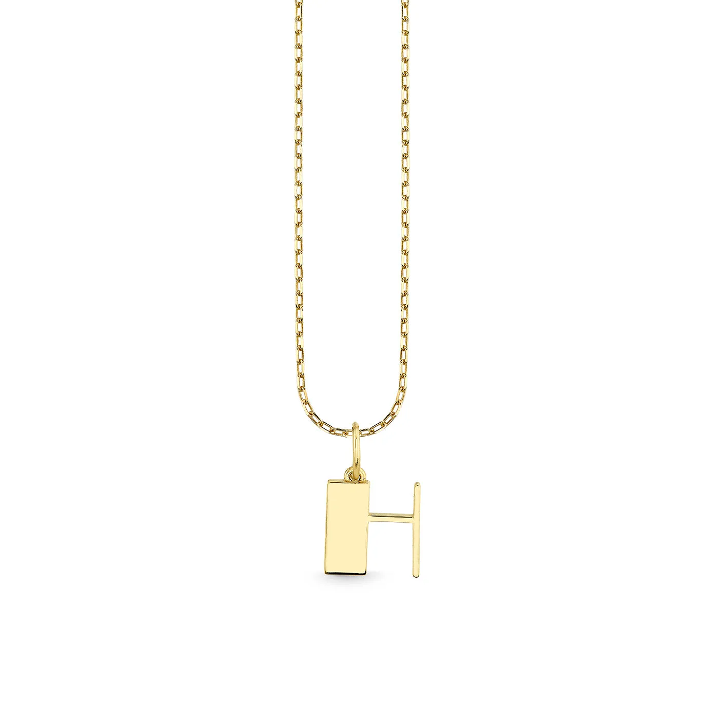 Pure Gold Small Initial Necklace