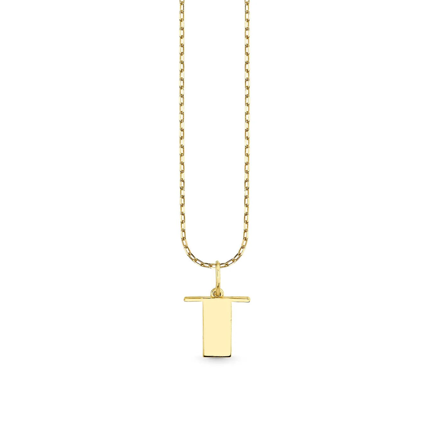 Pure Gold Small Initial Necklace