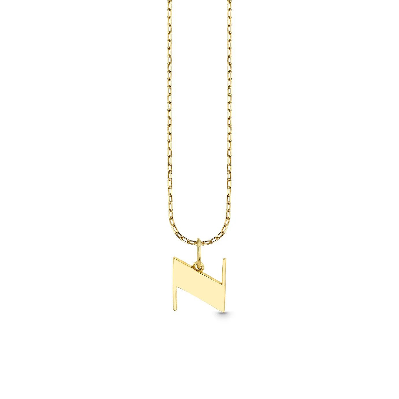 Pure Gold Small Initial Necklace