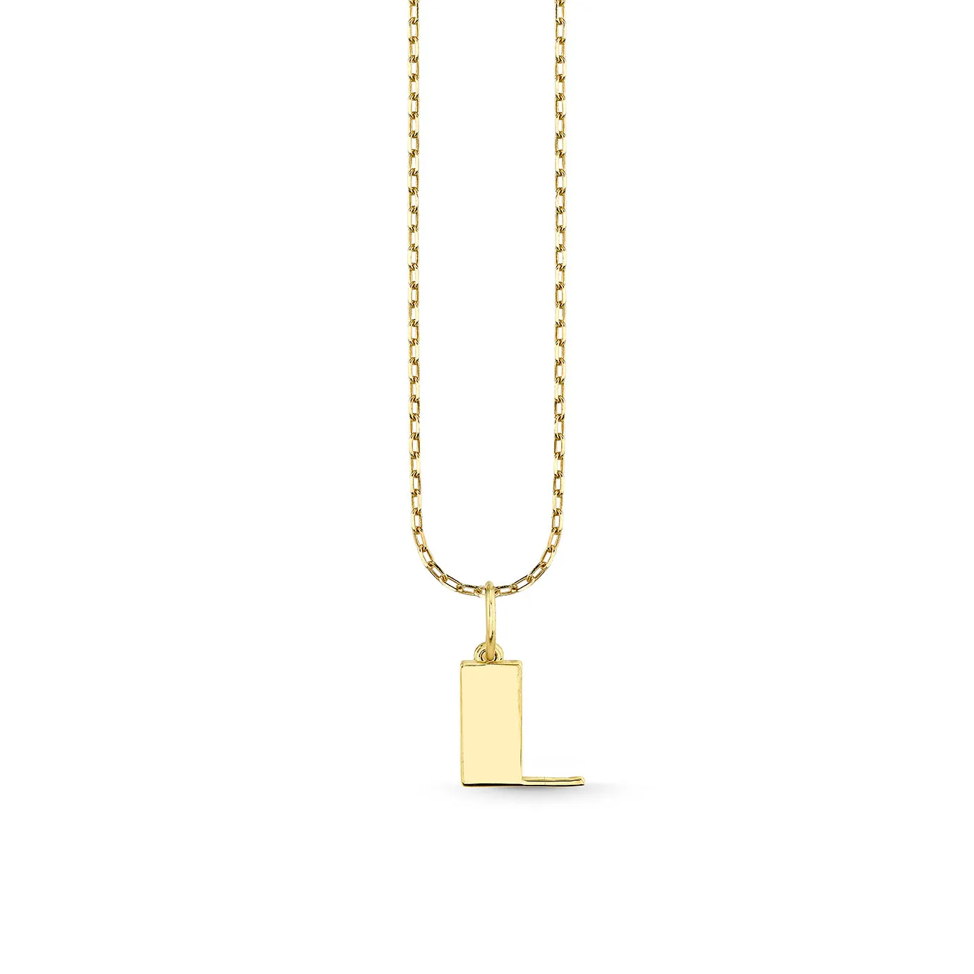 Pure Gold Small Initial Necklace