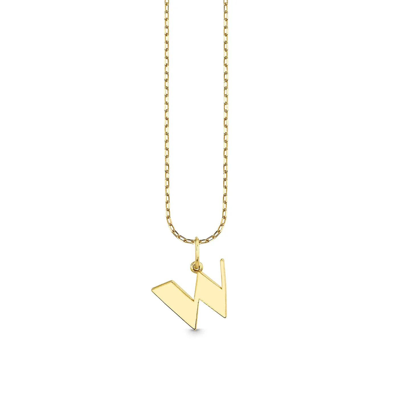 Pure Gold Small Initial Necklace